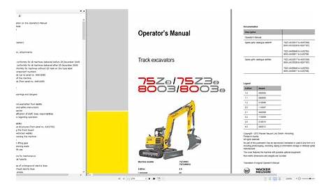 Wacker Neuson PDF DVD Collection Service Part & Operator Manual_EN