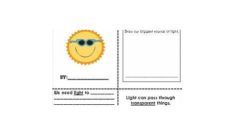 light heat and sound worksheet grade 1