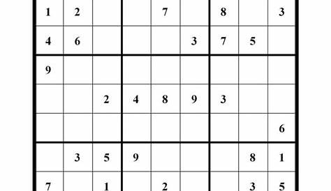 Hard Sudoku Printable 4 Per Page - FreePrintableTM.com