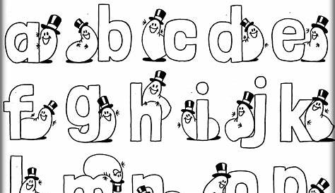 Alphabet Coloring Page For Preschoolers - Coloring Home