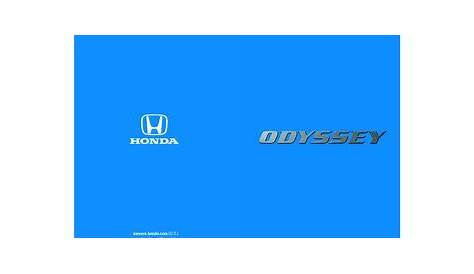 Download 2015 Honda Odyssey - Quick Guide PDF Manual (80 Pages)