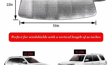 Front Windshield Sunshade Reflective Visor For Toyota 4runner 2017 2018