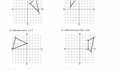Reflections of Shapes Worksheet for 7th - 10th Grade | Lesson Planet