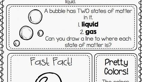 Teach child how to read: Matter First Grade Science Worksheets For Grade 1