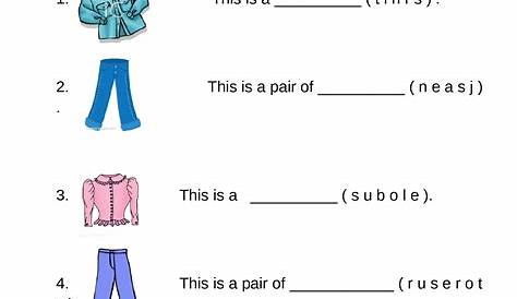 Worksheet For Class 1 Evs Clothes – Kidsworksheetfun