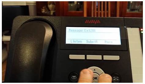 Avaya IP office Sending a message using Visual Embedded Voicemail - YouTube