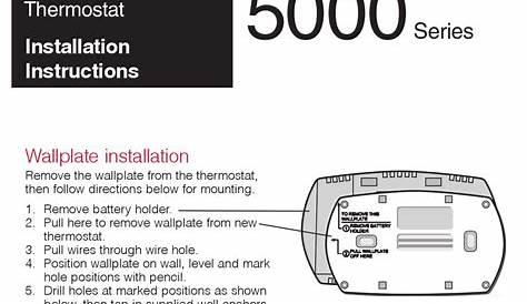 Honeywell Pro 5000 Installation Manual