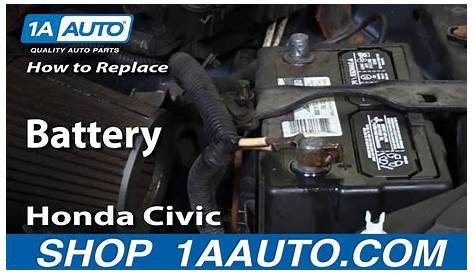 How to Replace Battery 01-05 Honda Civic | 1A Auto