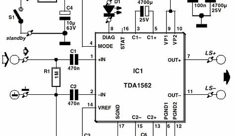 TDA1562Q 50W Car Audio Amplifier - ElectroSchematics.com