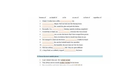 Prepositional Phrases Worksheets - Worksheets For Kindergarten