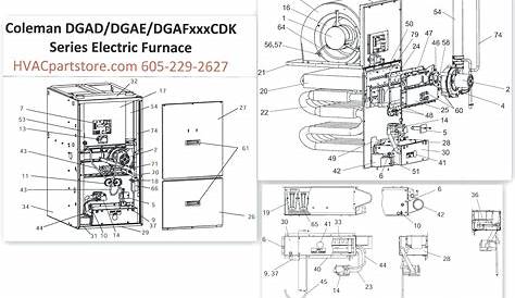 trane furnace parts diagram