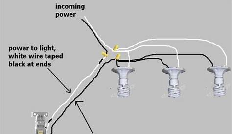 wiring diagram for 6 can lights