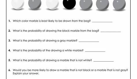 probability worksheets with answers pdf