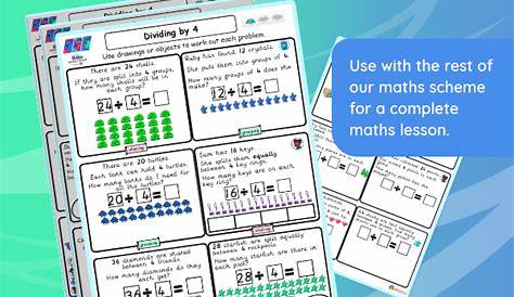 Year 3 | Dividing By 4 Worksheets | Year 3 Multiplication And Division