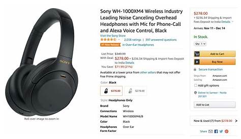 sony wh-1000xm4 user manual
