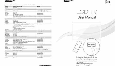 SAMSUNG LE32D550 USER MANUAL Pdf Download | ManualsLib