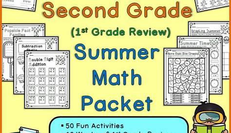 Summer Math Packet (First Grade Review) | Made By Teachers