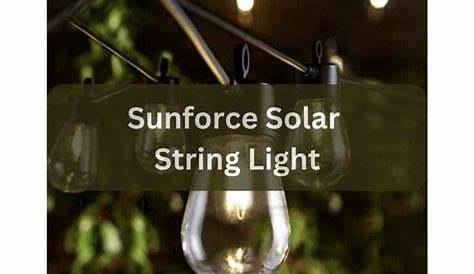 sunforce solar string lights manual