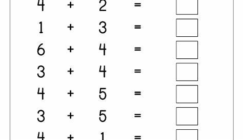 maths addition worksheet