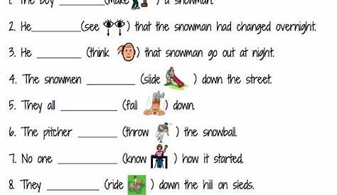 Simple Past Tense Worksheets For Grade 1 – Free Worksheets Samples