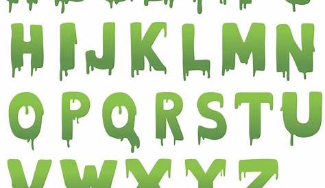spooky letters printable