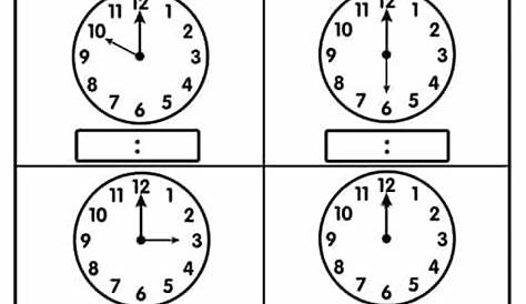 how to tell time worksheets