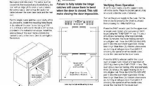 Dacor ECS230SCH Oven Installation instructions manual PDF View/Download