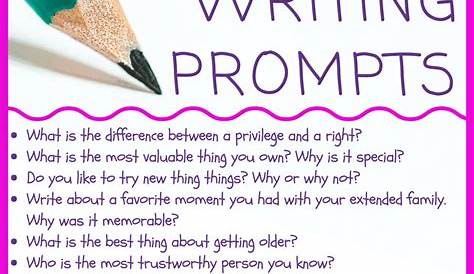 Narrative Writing Prompts 5th Grade