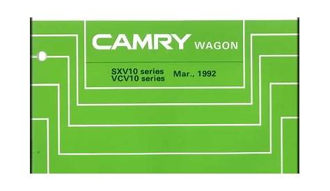 1993 Toyota Camry Wiring Diagram Manual