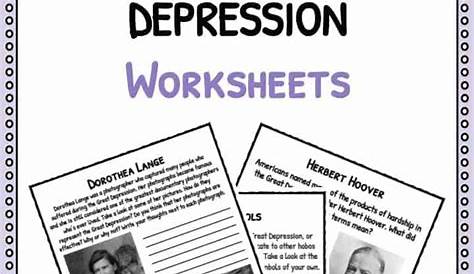 great depression worksheet 5th grade
