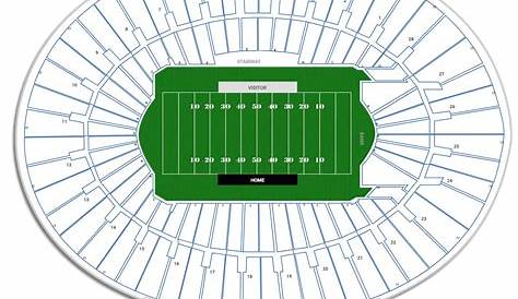 Rose Bowl Stadium Seating Charts for UCLA Football - RateYourSeats.com