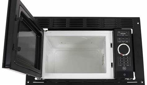 Greystone Built-in Microwave with Trim Kit - 0.9 Cu Ft - Black