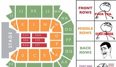 Concert Seating Chart | Pleated Jeans