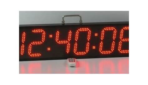 Red ABS Marathon Digital Clock, 12v at Rs 8000 in Mumbai | ID: 14674998912