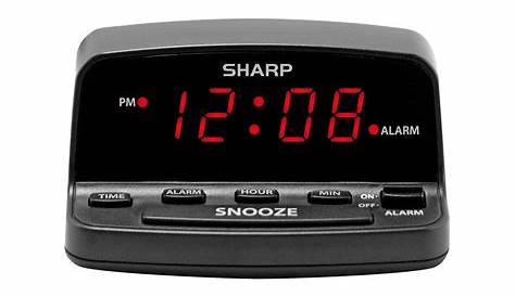 SHARP Digital Alarm Clock with Keyboard Style Controls - Walmart.com
