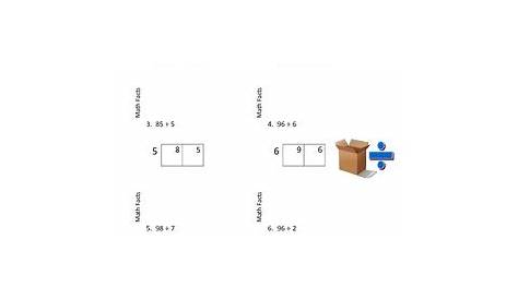 box method division worksheets