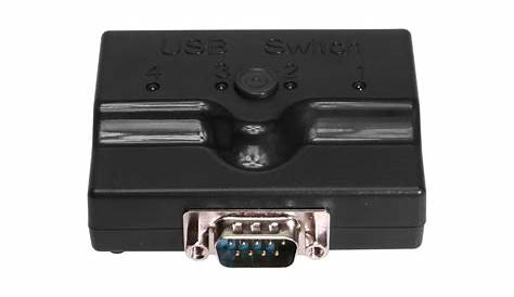 4 Port USB 2.0 to RS 232 Manual Switch FTDI Chipset