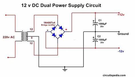 power supply 12v 5 circuit diagram