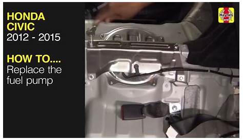 How to Replace the fuel pump on the Honda Civic 2012 to 2015 - YouTube