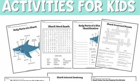 printable shark week worksheets