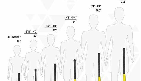 youth hockey stick size chart