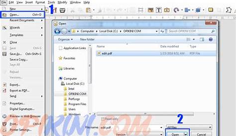 Cara Edit Teks Pada File PDF Dengan LibreOffice 5 - Opikini