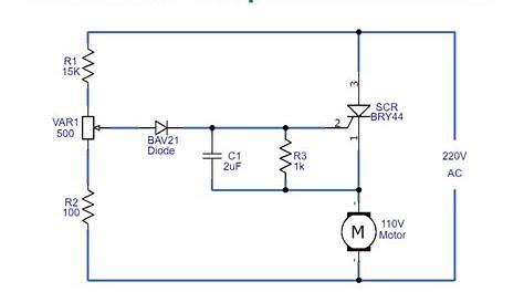 single phase ac motor speed control circuit diagram