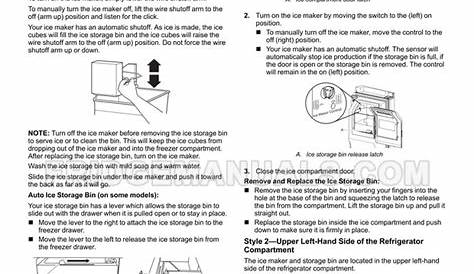 Whirlpool WRF555SDFZ French Door Refrigerator Owner's Manual