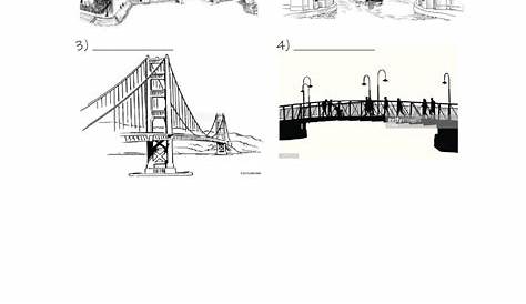 Types of bridges - Interactive worksheet