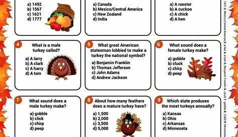Happy Thanksgiving Trivia 2023- Download Thanksgiving Trivia Questions