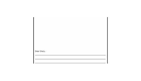 Diary Entry Template For Kids | Master Template