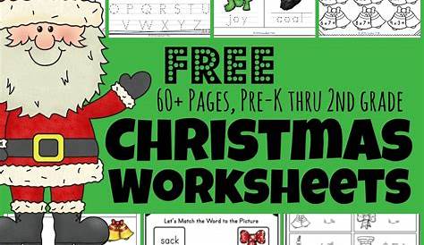 printable christmas worksheets for kindergarten