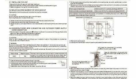 Mitsubishi MXZ 2A52VA Air Conditioner Installation Manual