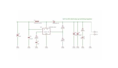 12v to 24v step up converter schematic